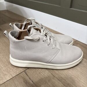 OLUKAI Olukai Wao Chukka Boots Waterproof Leather Cloudy Gray  WOMEN'S Size 8.5